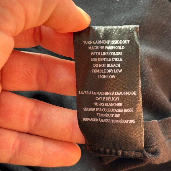 Blank Nyc Womens Cardigan XXL Black Faux Suede Moto Grunge Y2K Asymetrical 18363 - Picture 9 of 10